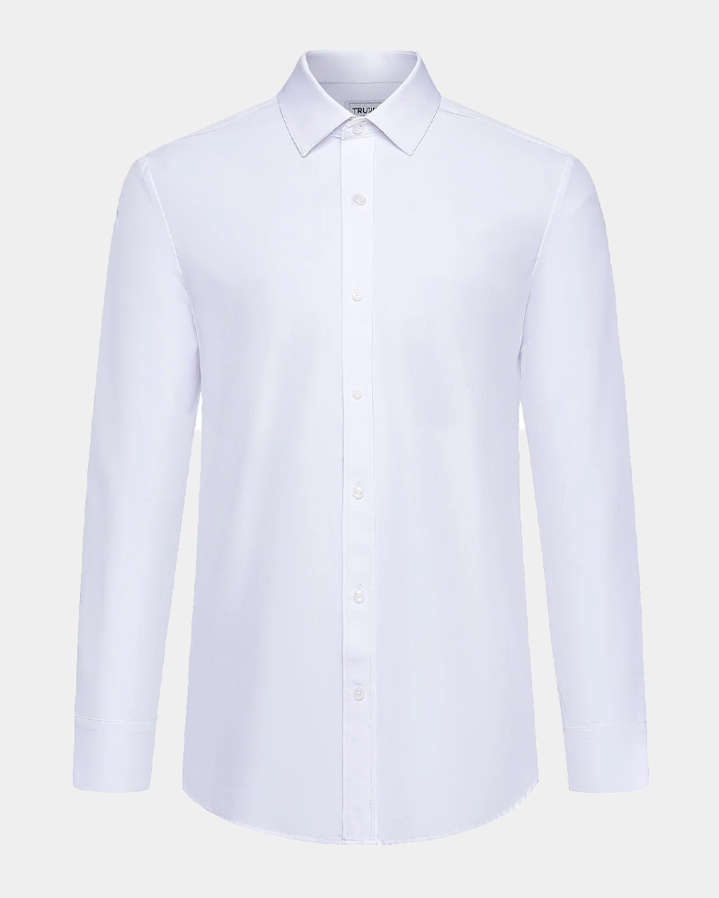 Phenom Professional White Long Sleeve Men's Dress Shirt Sleek and Professional Wear | TRUWEAR Slim / Tall M Phenom Professional White Long Sleeve Men's Dress Shirt Sleek and Professional Wear | TRUWEAR Slim / Tall M