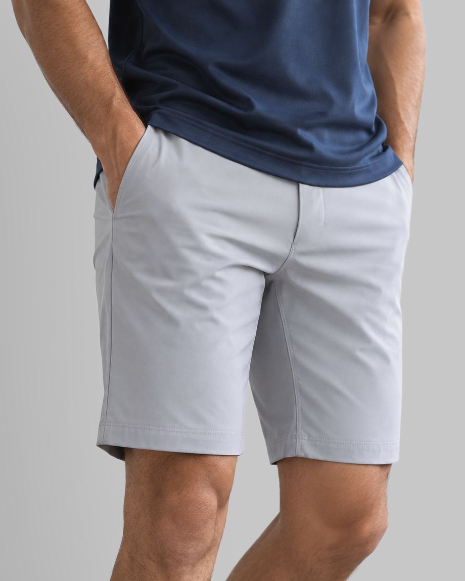 grey dress shorts mens Light Commuter Men's Stretch Golf Short ICON TOPS