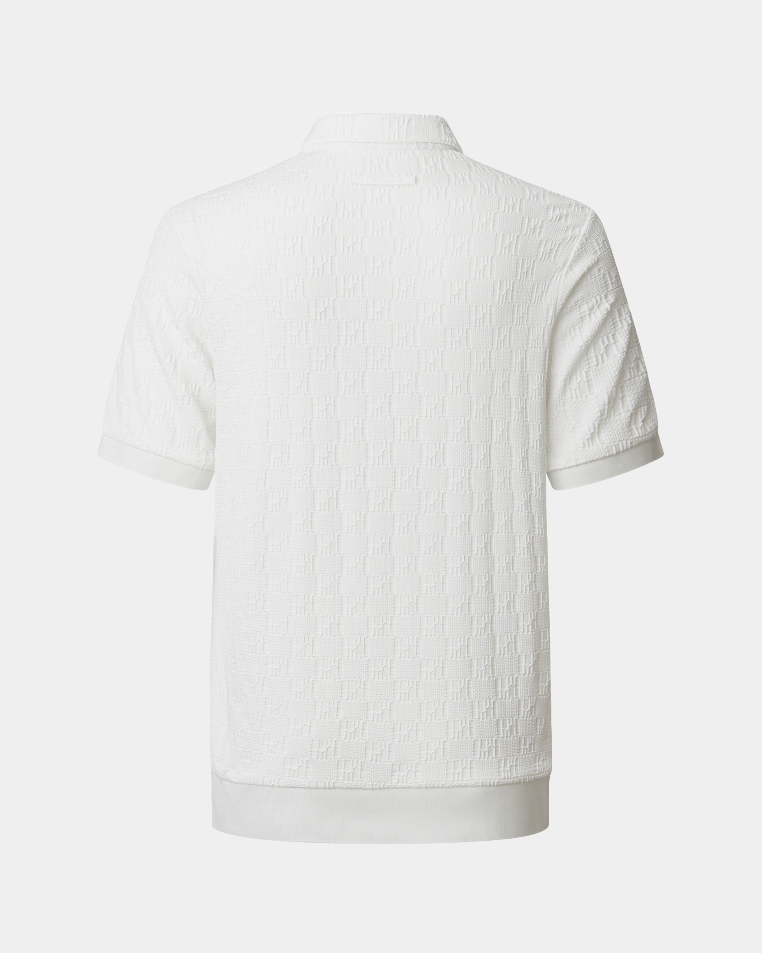TRUWEAR Titan Zip Polo – White | Stretch Performance Golf Polo