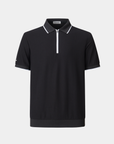 Vanguard Zip Polo Black