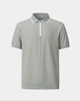 Vanguard Zip Polo Slate Green