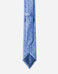 Immortal Powder Blue Polka-dot Tie - Blue