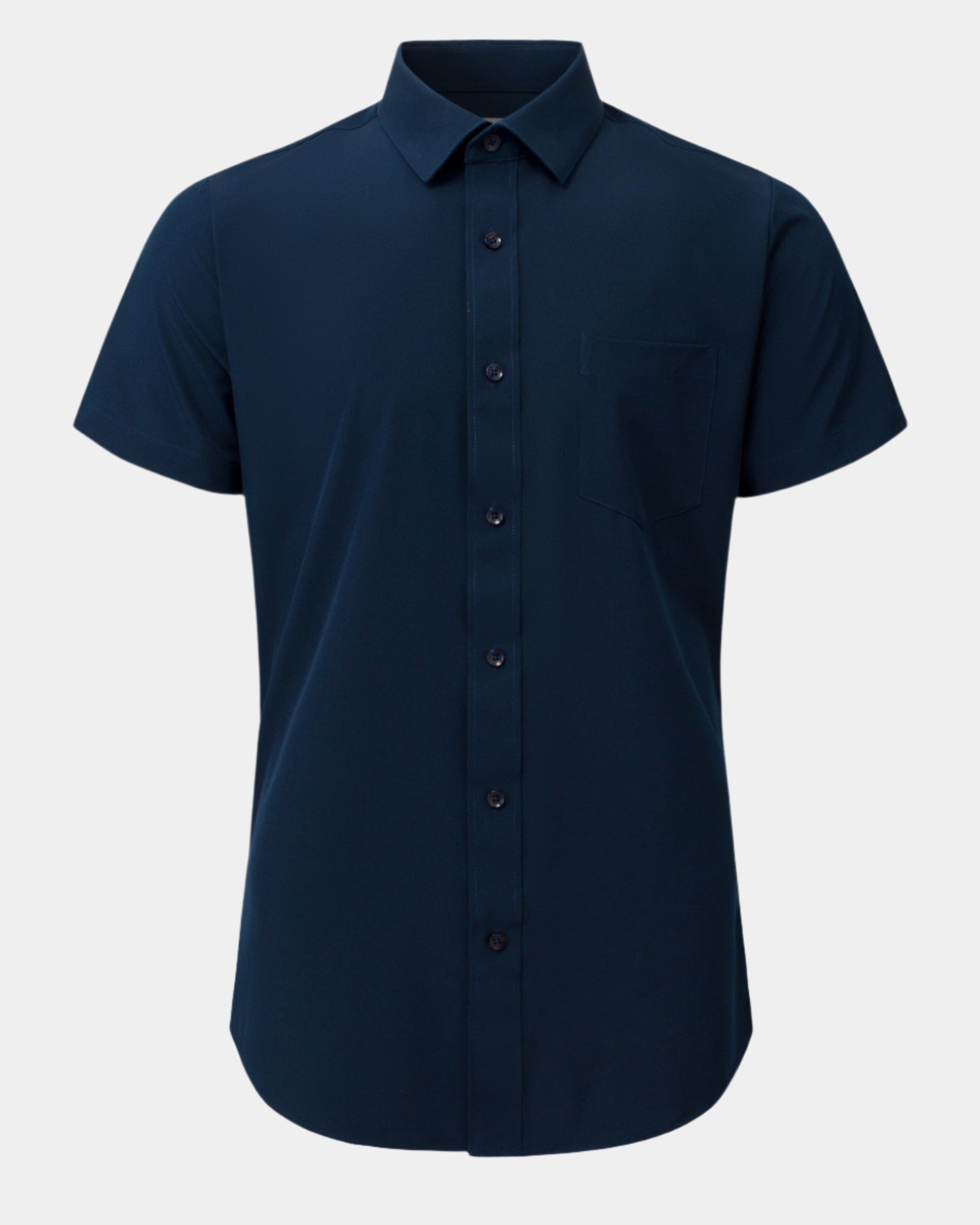 Phenom Classic True Navy Short Sleeve Dress Shirt
