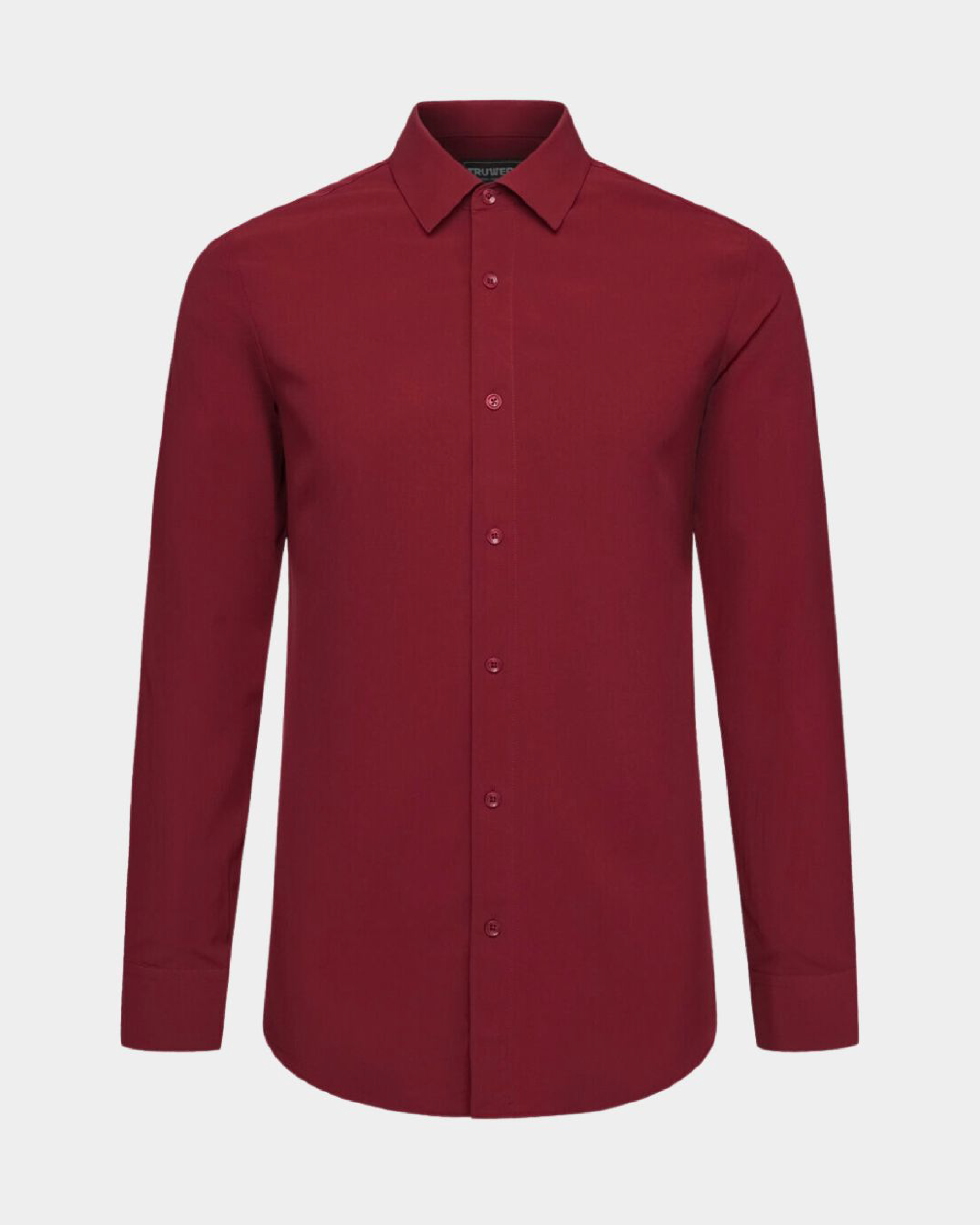 Phenom Professional Maroon Long Sleeve Men s Dress Shirt