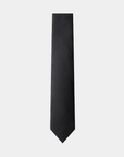 Elite Silk Tie Geometric Pattern Black