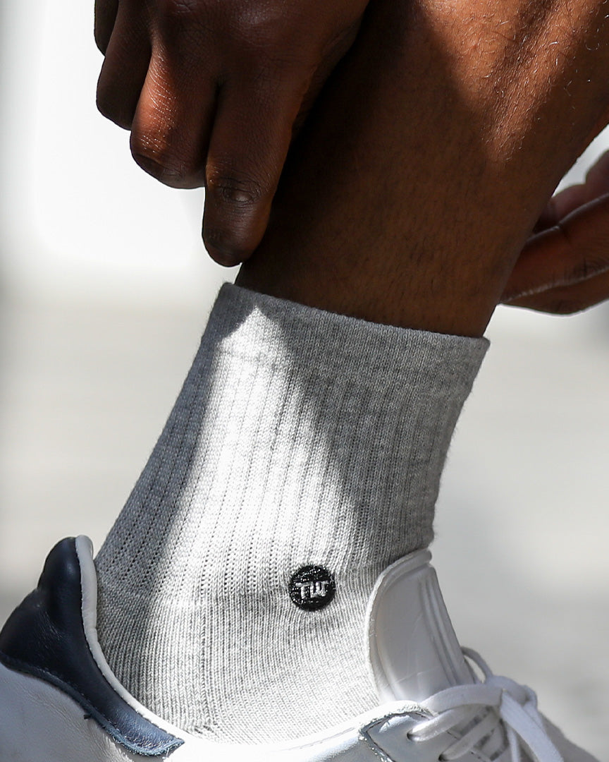 Paramount Heather Grey Dress Socks