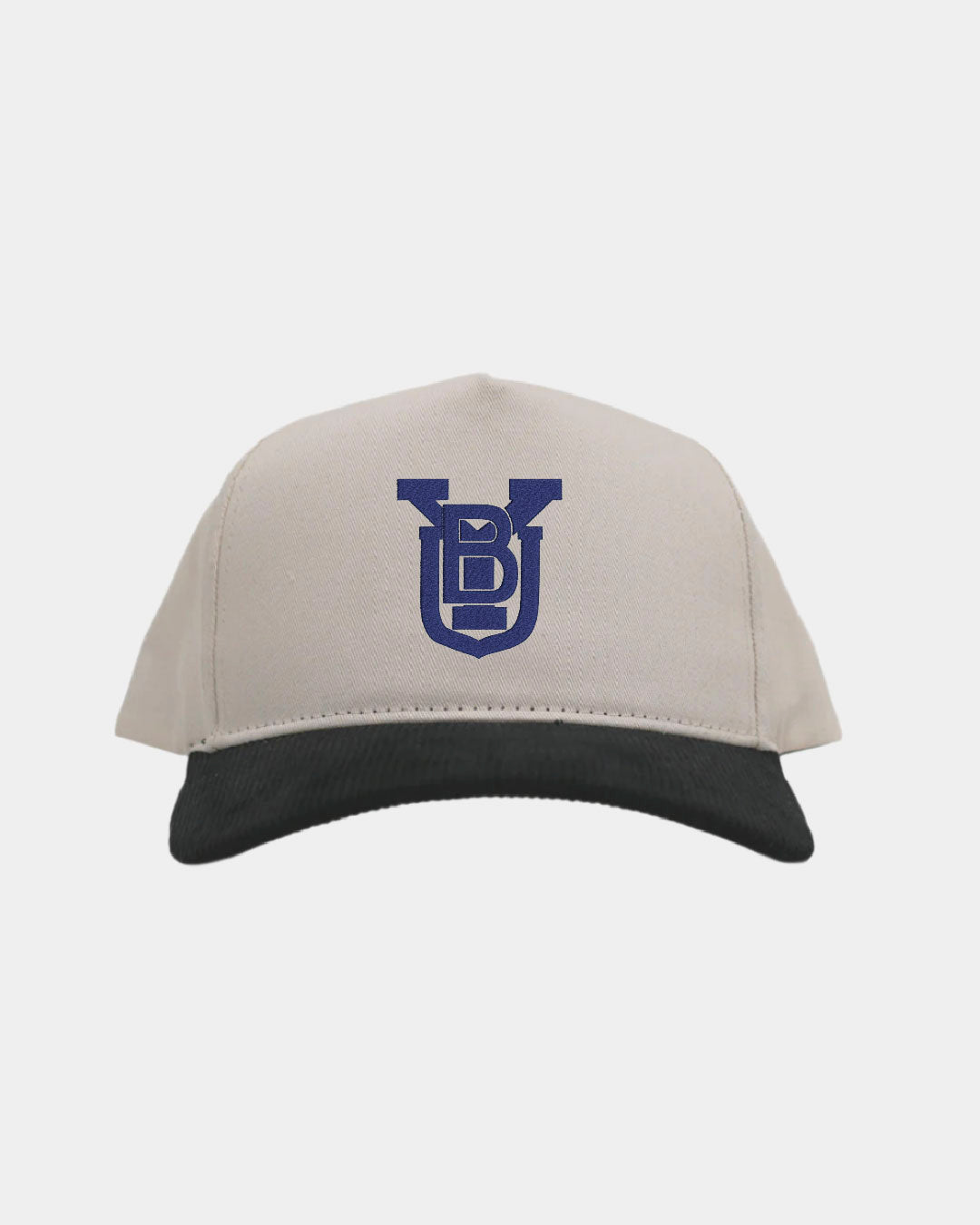 BYU Cream Black Cord Brim Fade Hat
