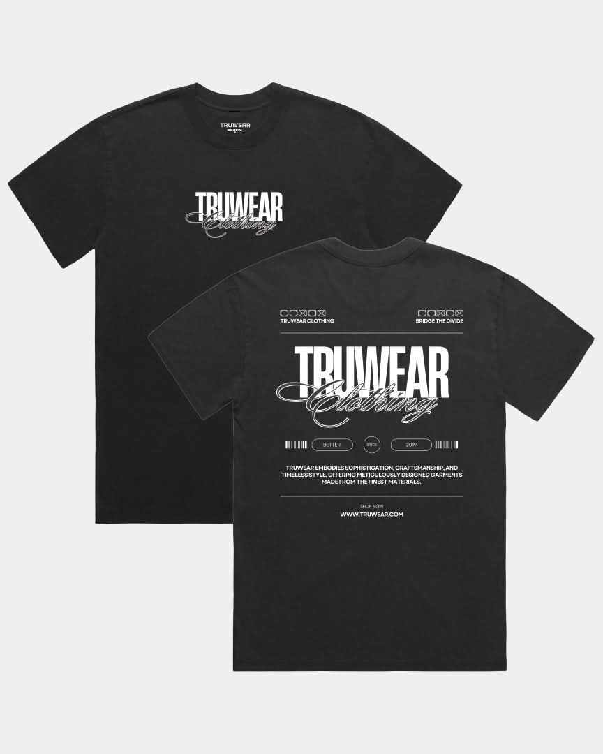 Faded Heavy T-Shirt Black