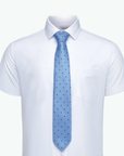 Immortal Powder Blue Polka-dot Tie - Blue
