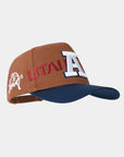 USU Fade Hat Brown Navy Utah State A