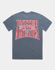 4th of July 1776 USA Faded Indigo T-shirt