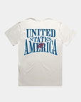 4th of July 1776 USA Faded Bone T-shirt