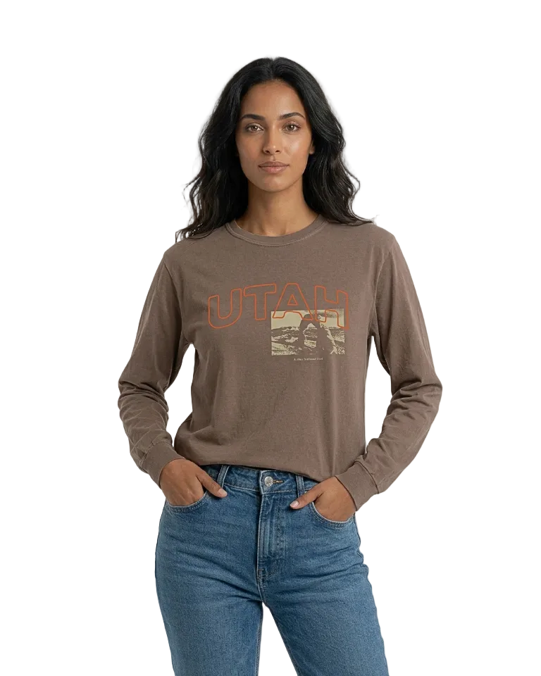 Espresso Long Sleeve Utah Shirt - Brown