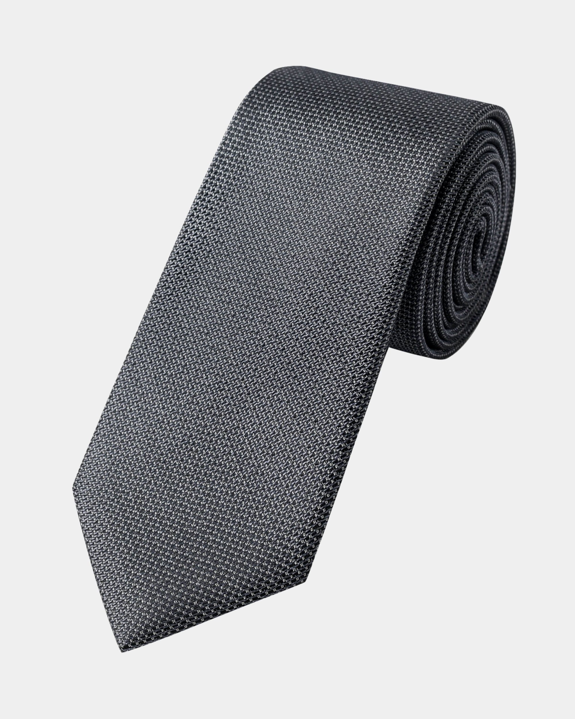 Elite Silk Tie Geometric Pattern Navy - Navy