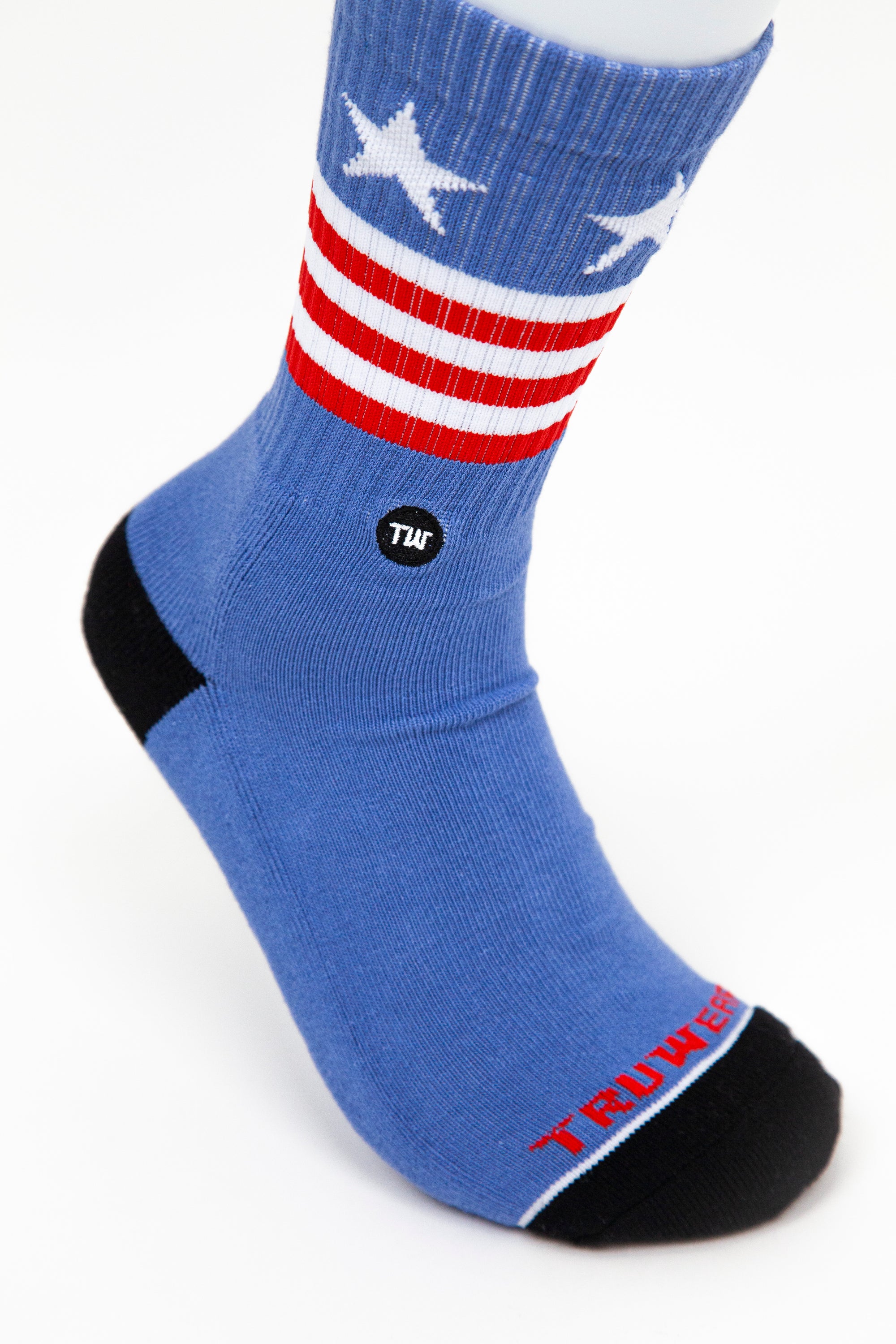 4th of July Light Blue Patriotic Socks