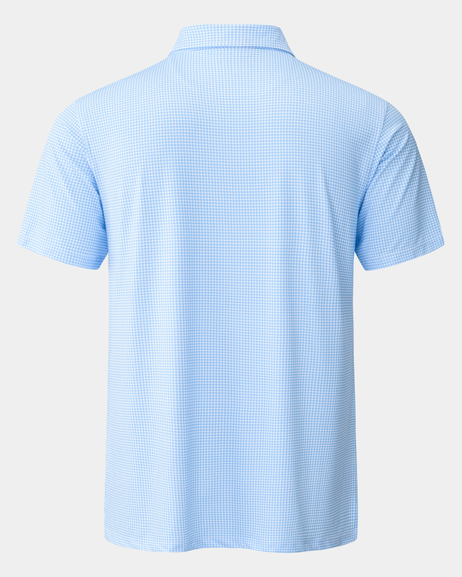 Elevation Polo Blue Houndstooth - Blue