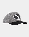 BYU Y Grey/Black Houndstooth Fade Hat
