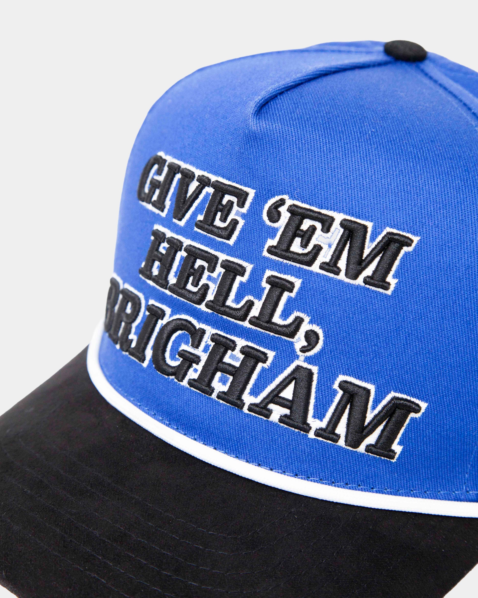 BYU Give ’Em Hell Brigham Royal Blue/Black Fade Hat