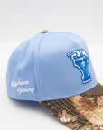 BYU Light Blue Camo Fade Hat