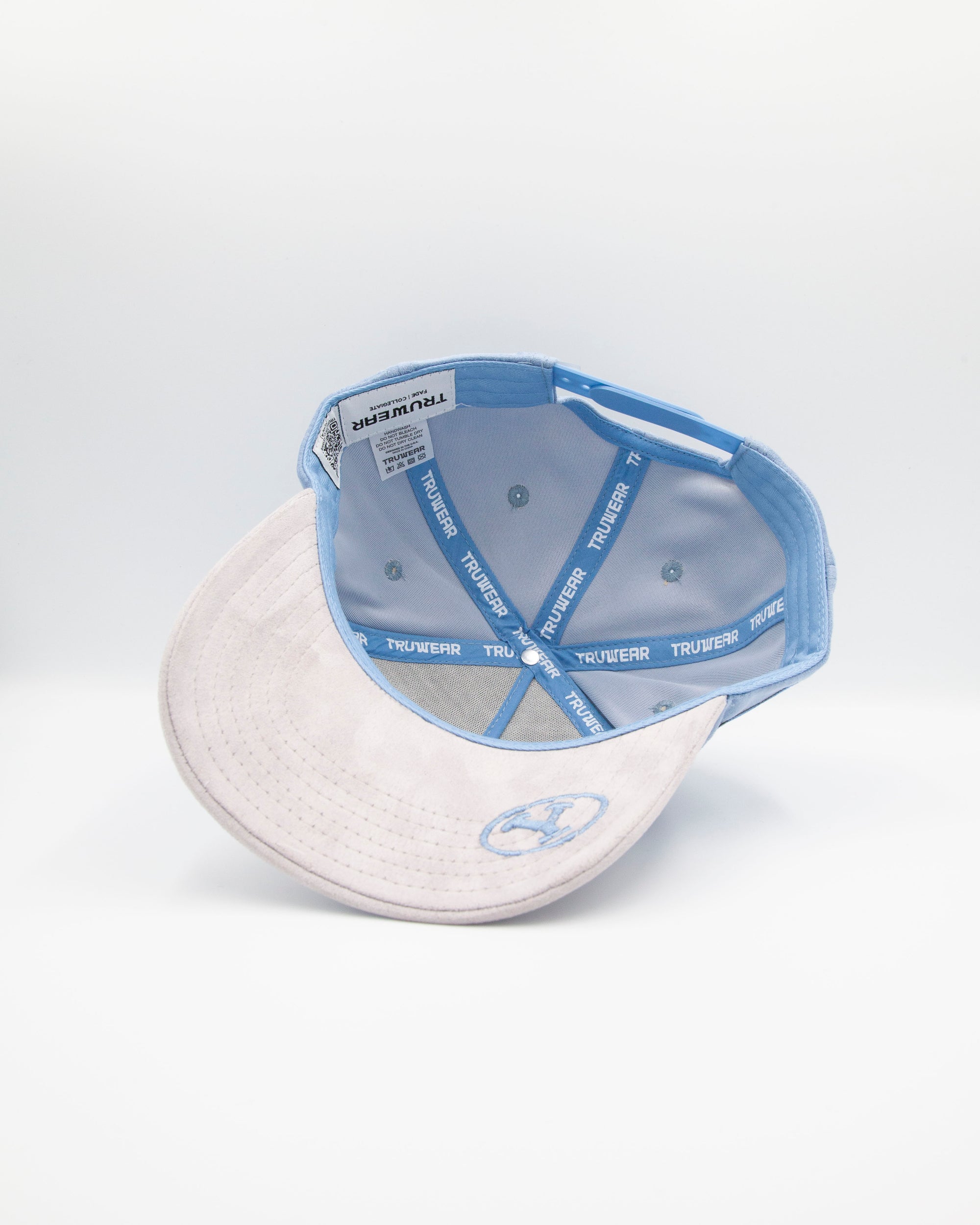 BYU Light Blue &amp; Grey Brim Suede Fade Hat