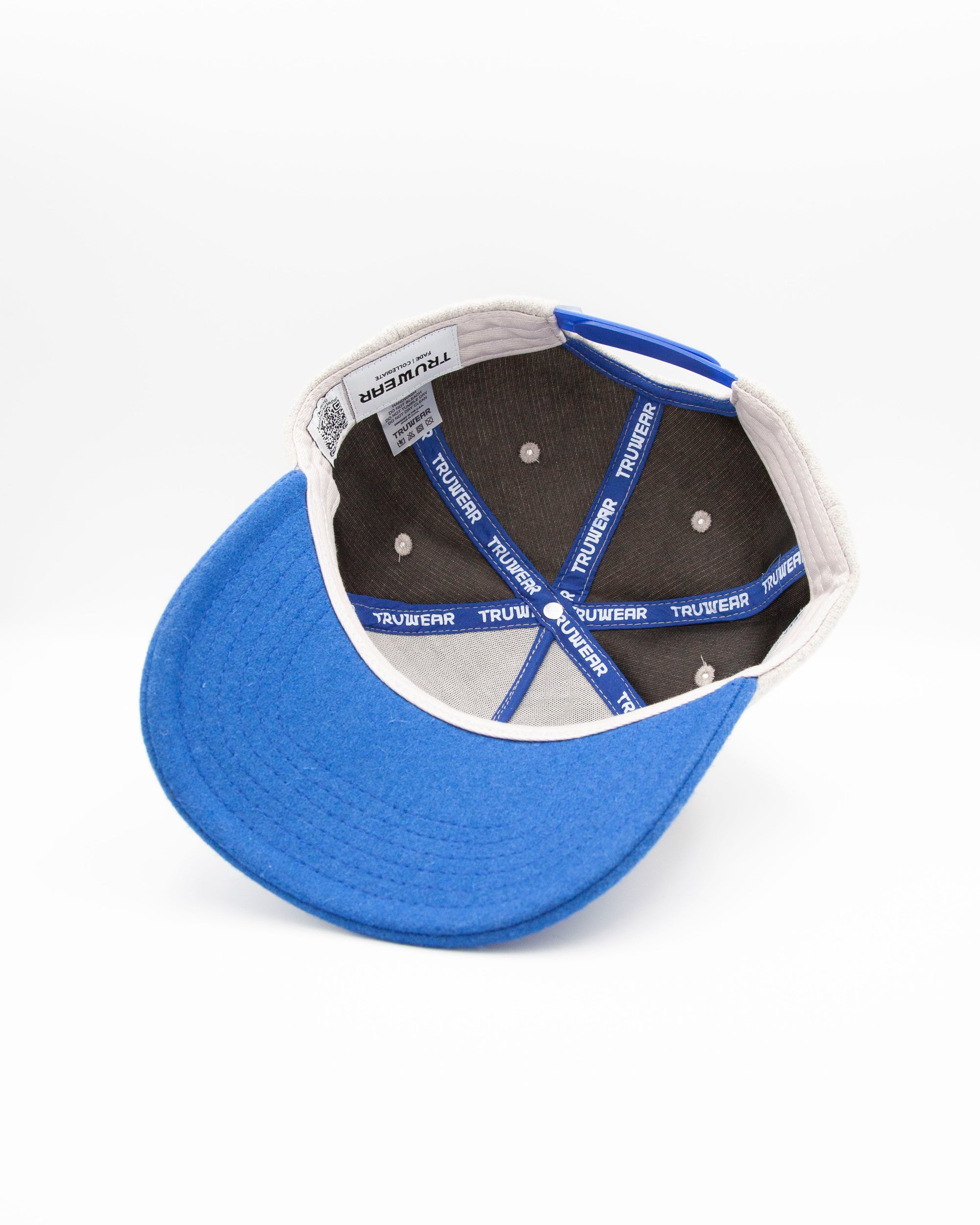 BYU Light Grey &amp; Royal Brim Wool Fade Hat