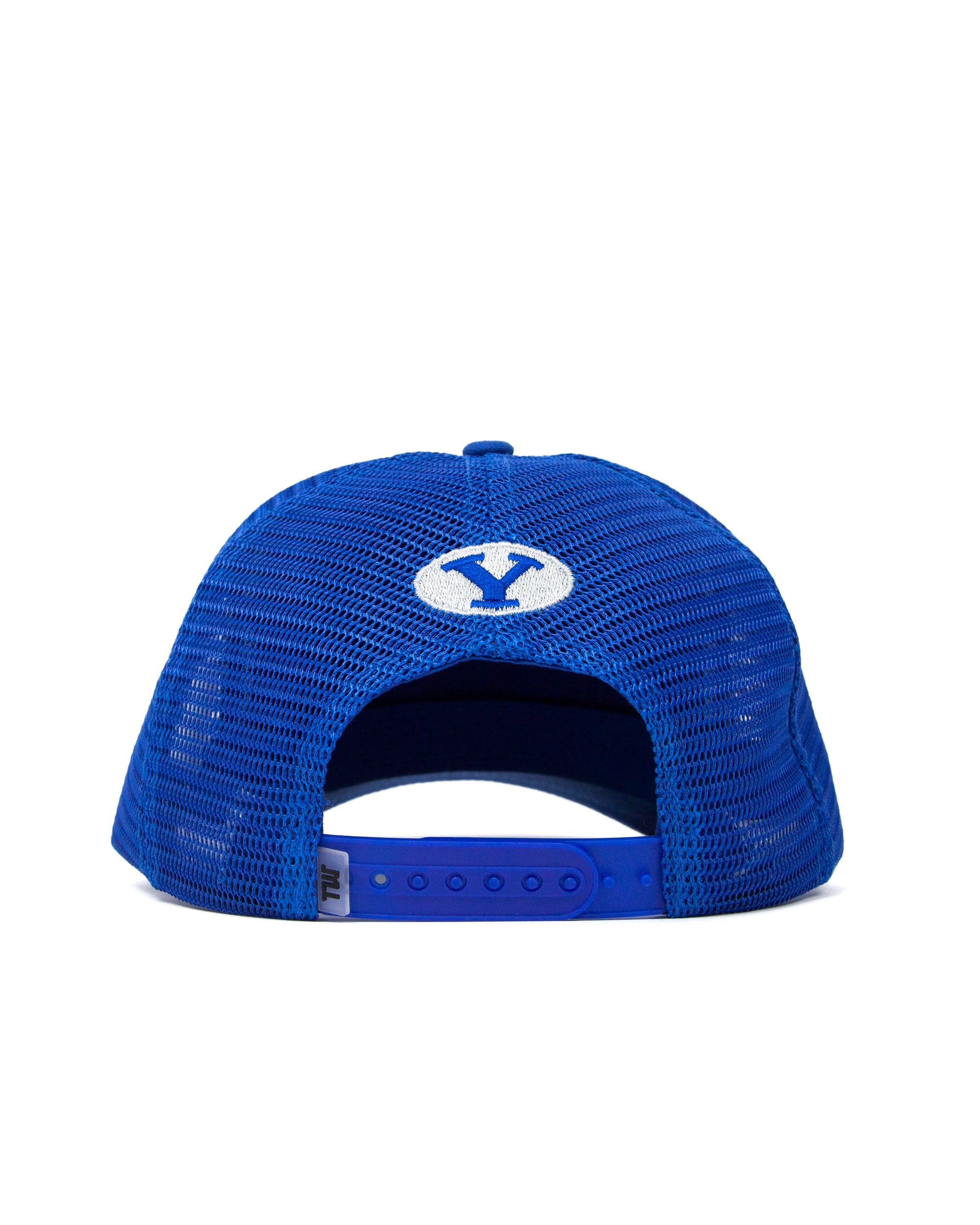BYU Big Cougar Bunker Trucker Hat Royal Blue Kids