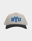 BYU Cream Black Cord Brim Fade Hat