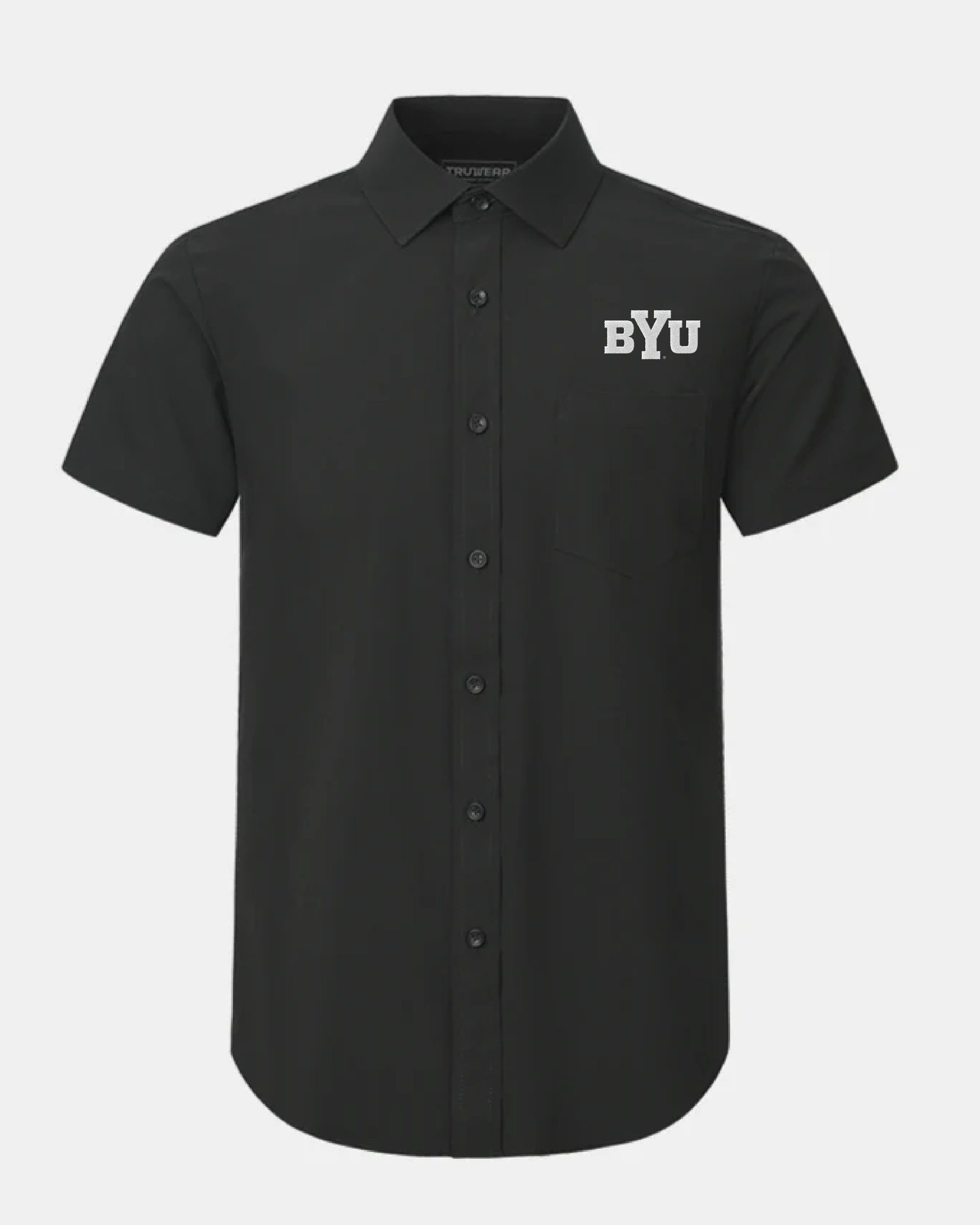 BYU Phenom Classic Black Short Sleeve Dress Shirt