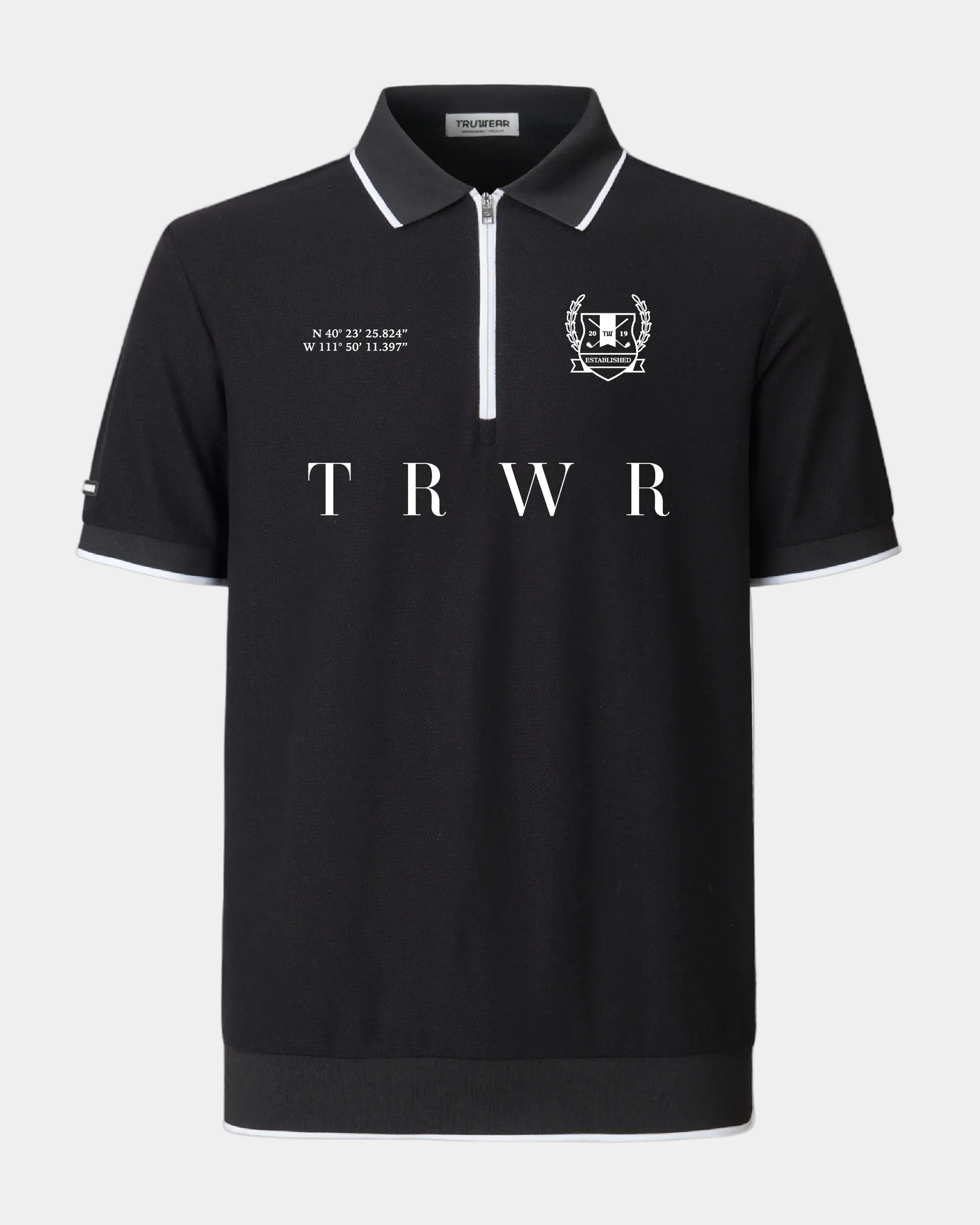 Trwr Rook TRUWEAR Vanguard Zip Polo – TRWR GOLF | Performance Golf Polo