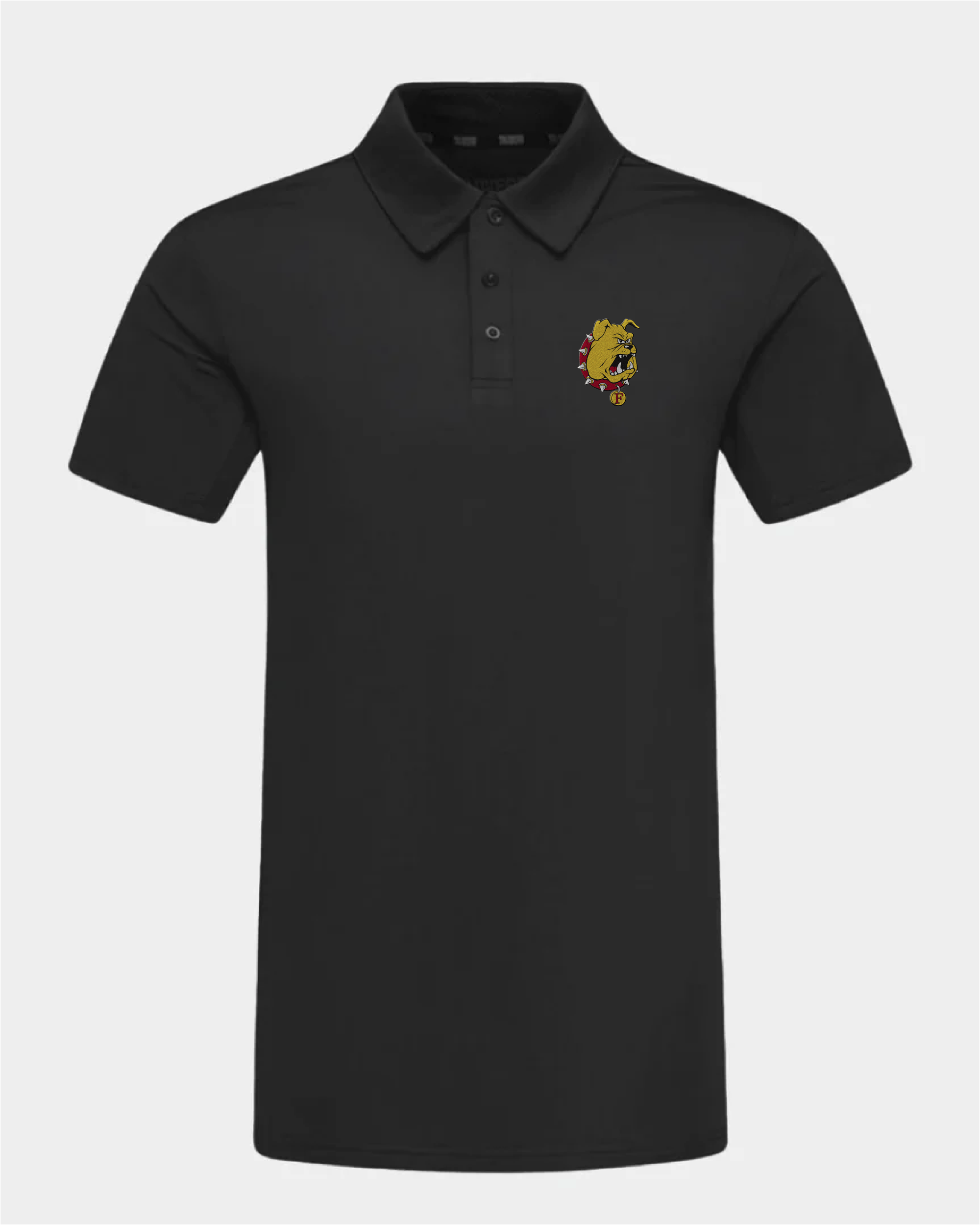 Ferris State Crest 2.0 Black Polo