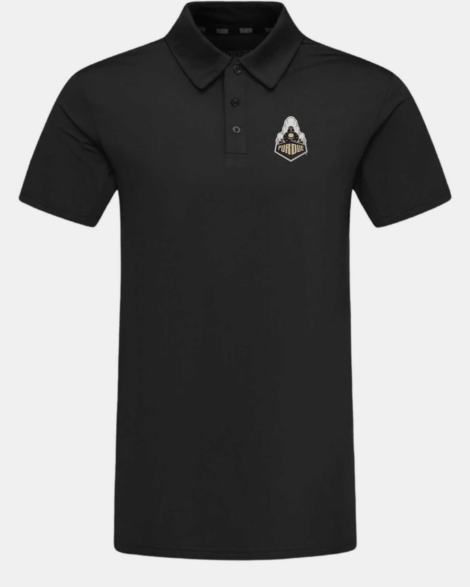 Purdue Crest 2.0 Polo Black
