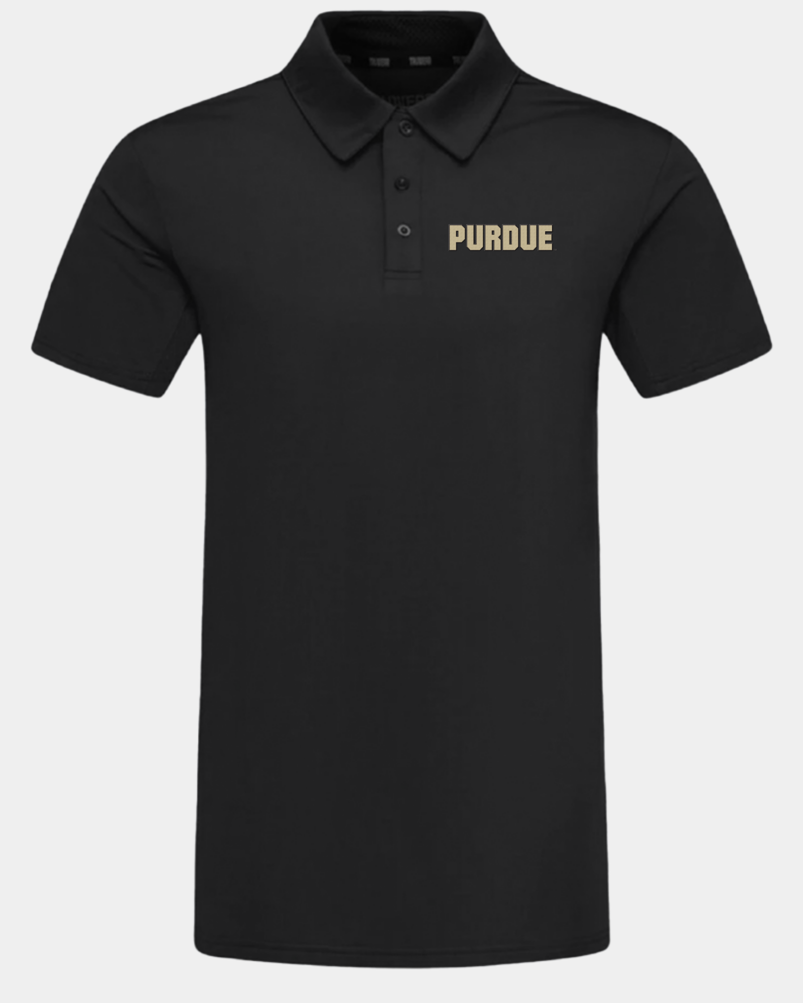 Purdue Crest 2.0 Polo Black