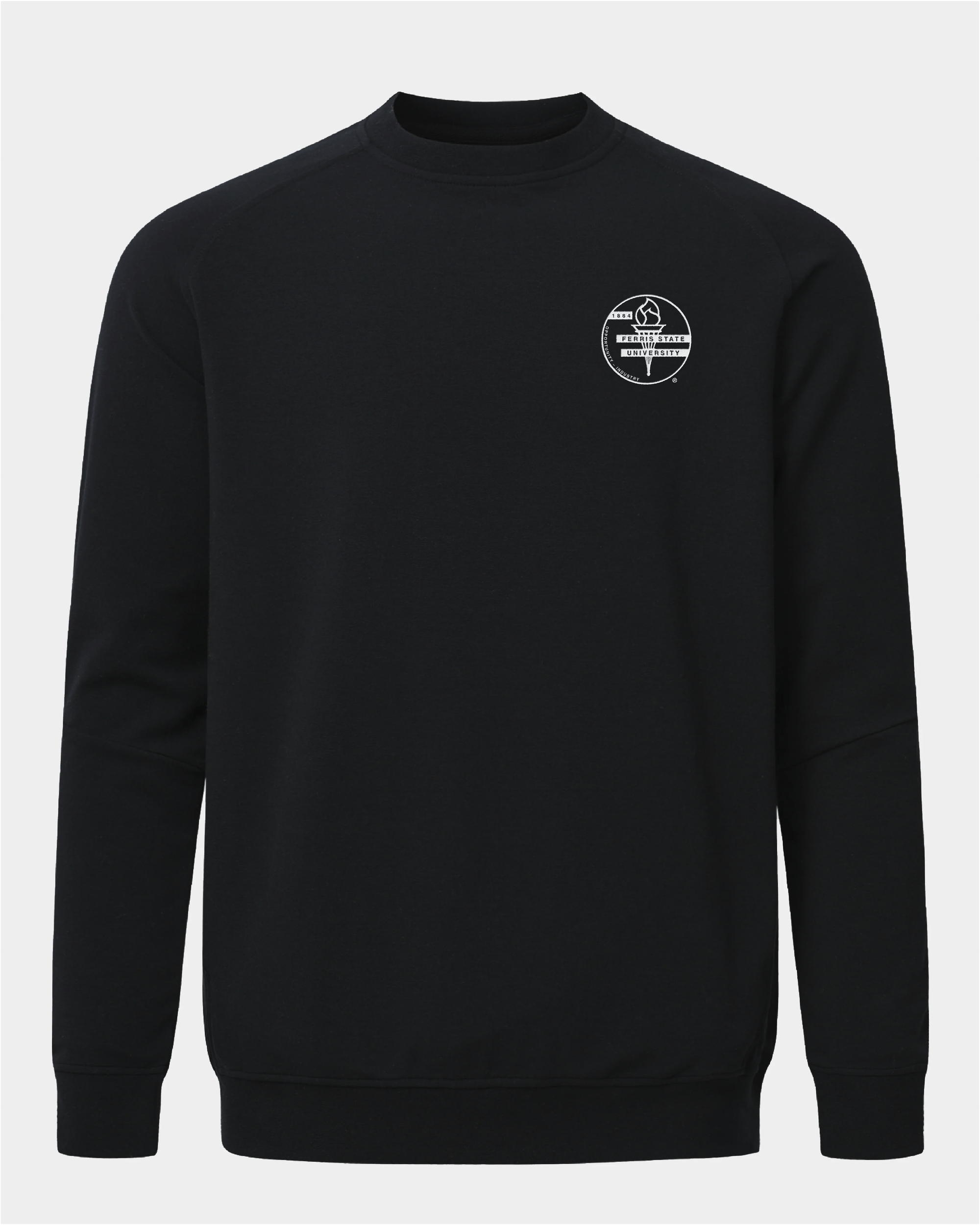 Ferris State Meridian Black Crewneck