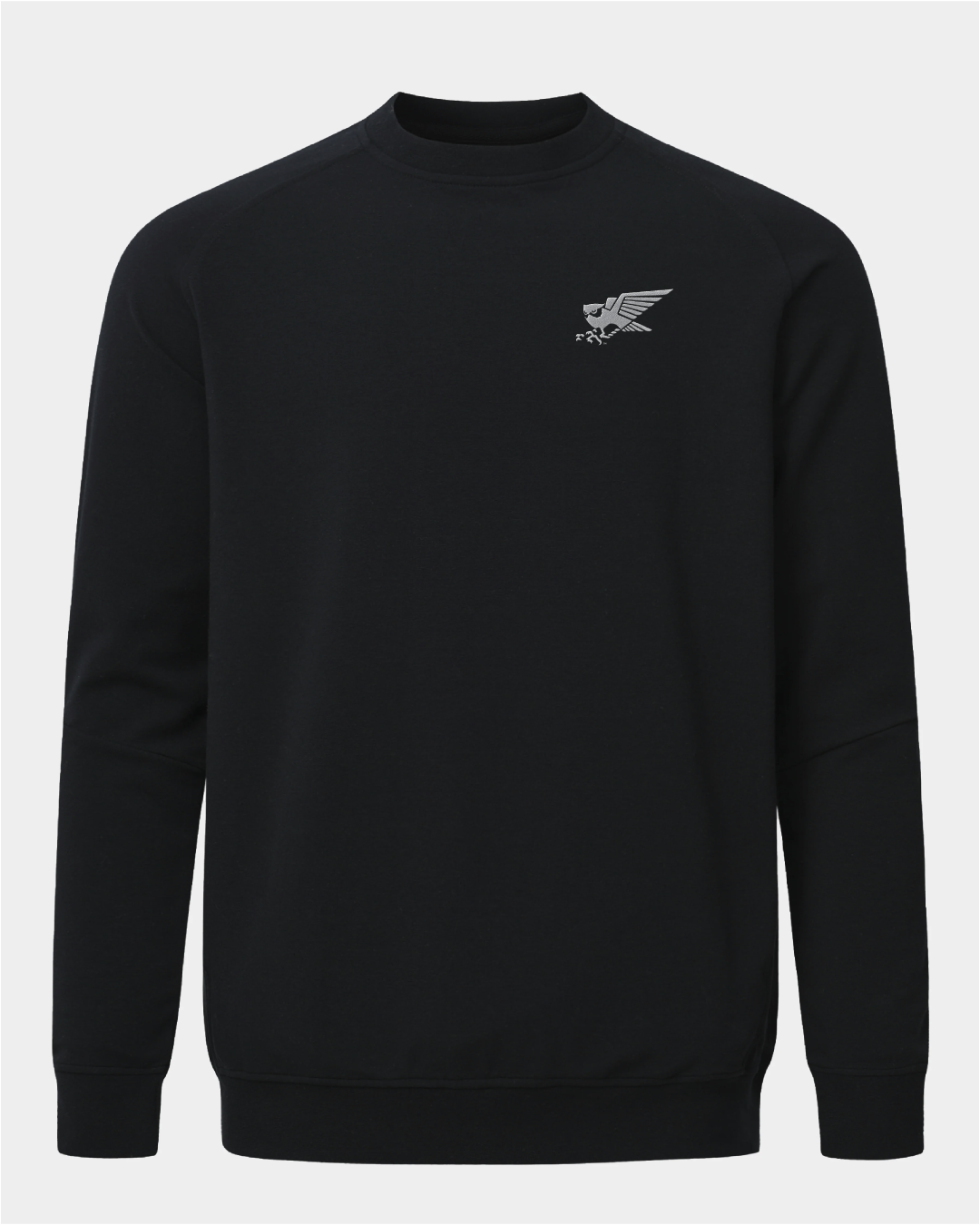 Rice Meridian Black Crewneck