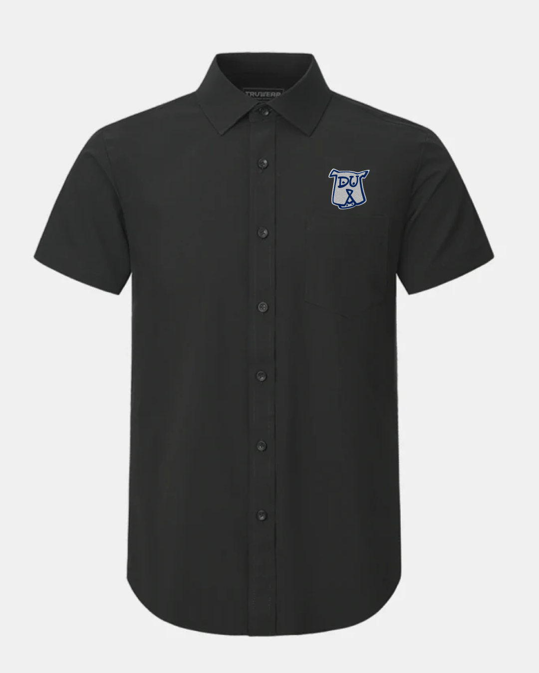 Drake Phenom Classic Black Short Sleeve Dress Shirt