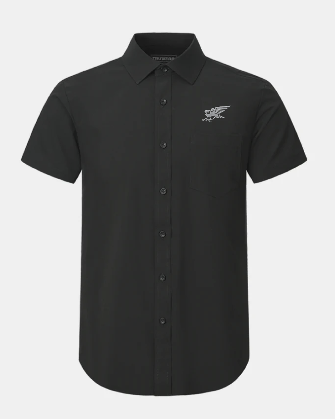 Rice Phenom Classic Black Short Sleeve Dress Shirt