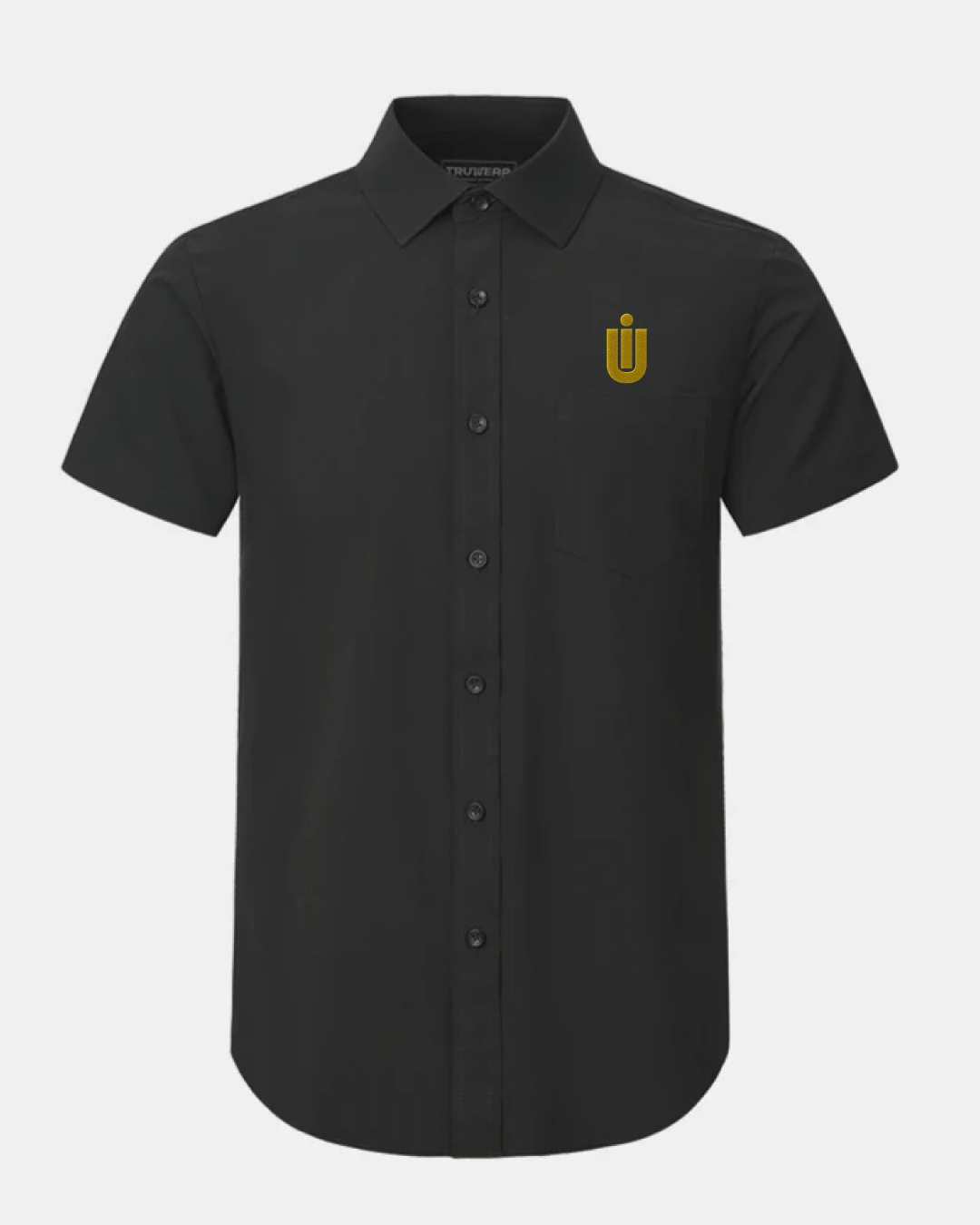 University of Idaho Phenom Classic Black Short Sleeve Dress Shirt