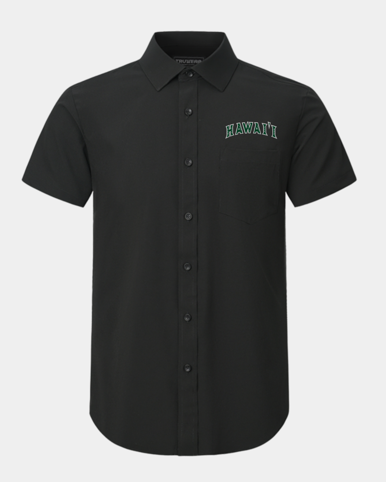 University of Hawaii Phenom Classic Black Short Sleeve Dress Shirt