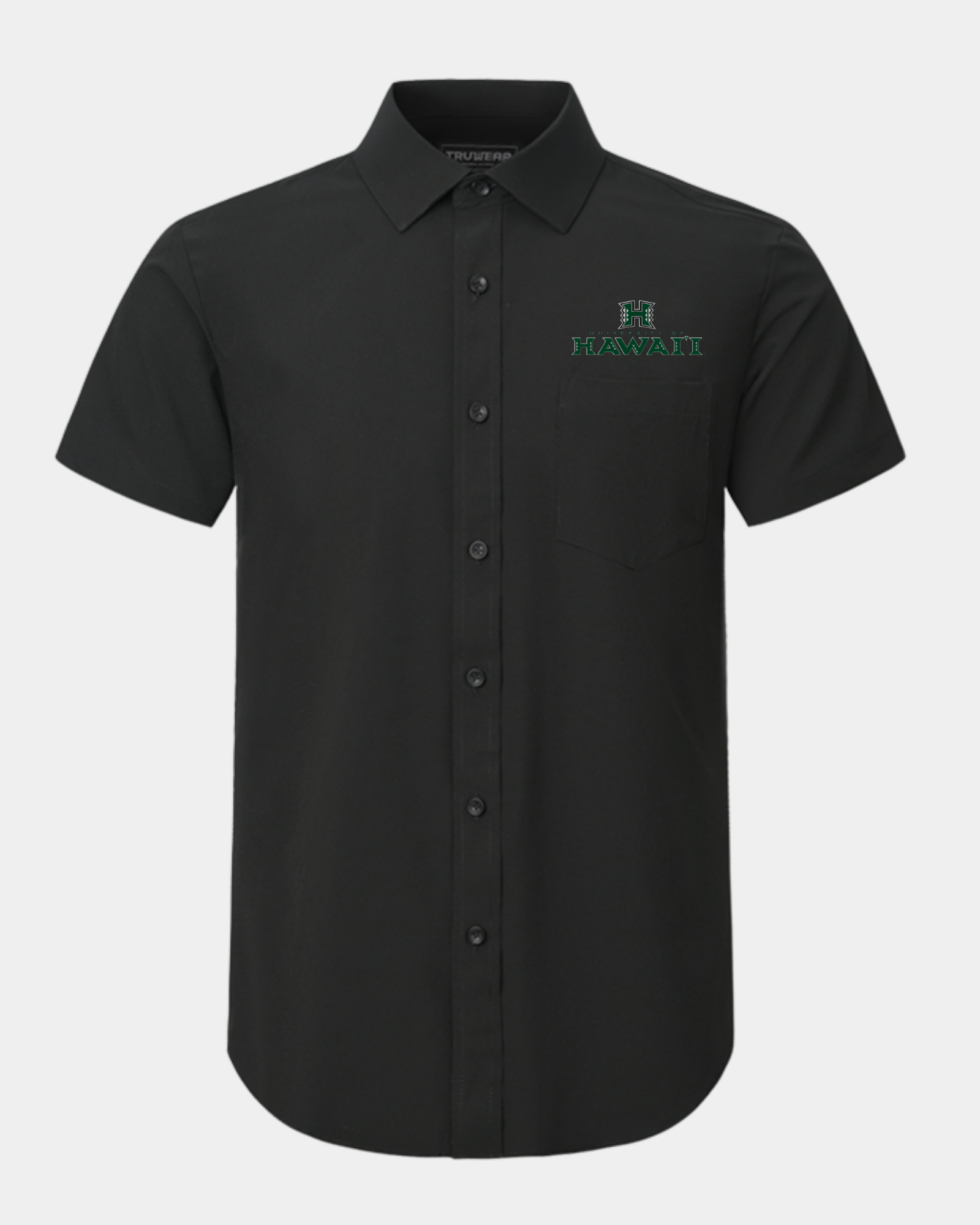 University of Hawaii Phenom Classic Black Short Sleeve Dress Shirt