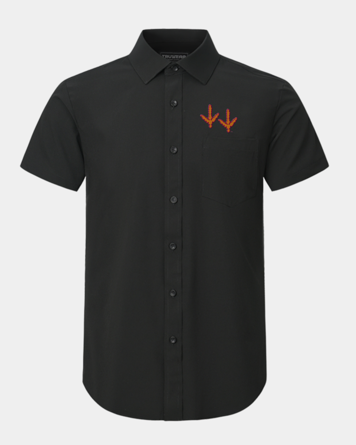 VT Phenom Classic Black Short Sleeve Dress Shirt