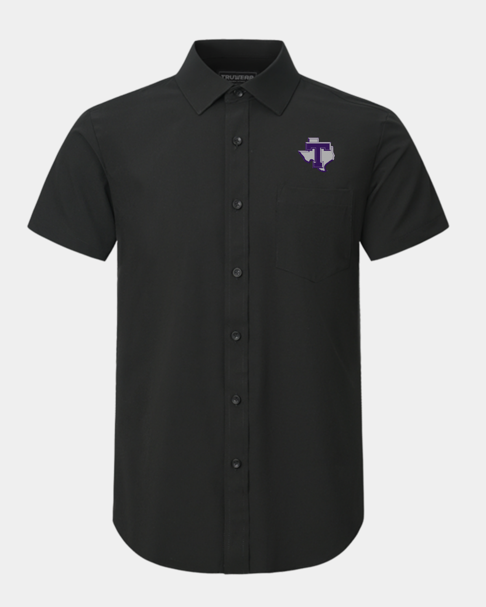 Tarleton State University Phenom Classic Black Short Sleeve Dress Shirt