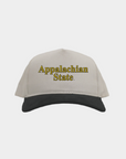App State Cream Black Cord Brim Fade Hat
