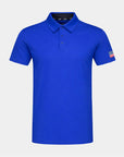 Crest 2.0 Polo Royal Blue 4th of July USA Flag