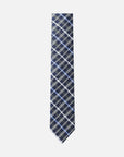 Immortal Charcoal Powder Blue & Navy Striped Tie - Blue &