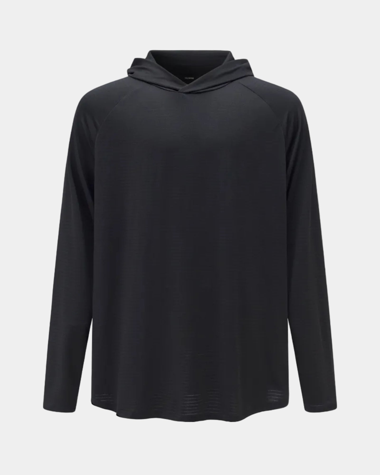 Hooded Cardinal Long Sleeve Black Workout Shirt