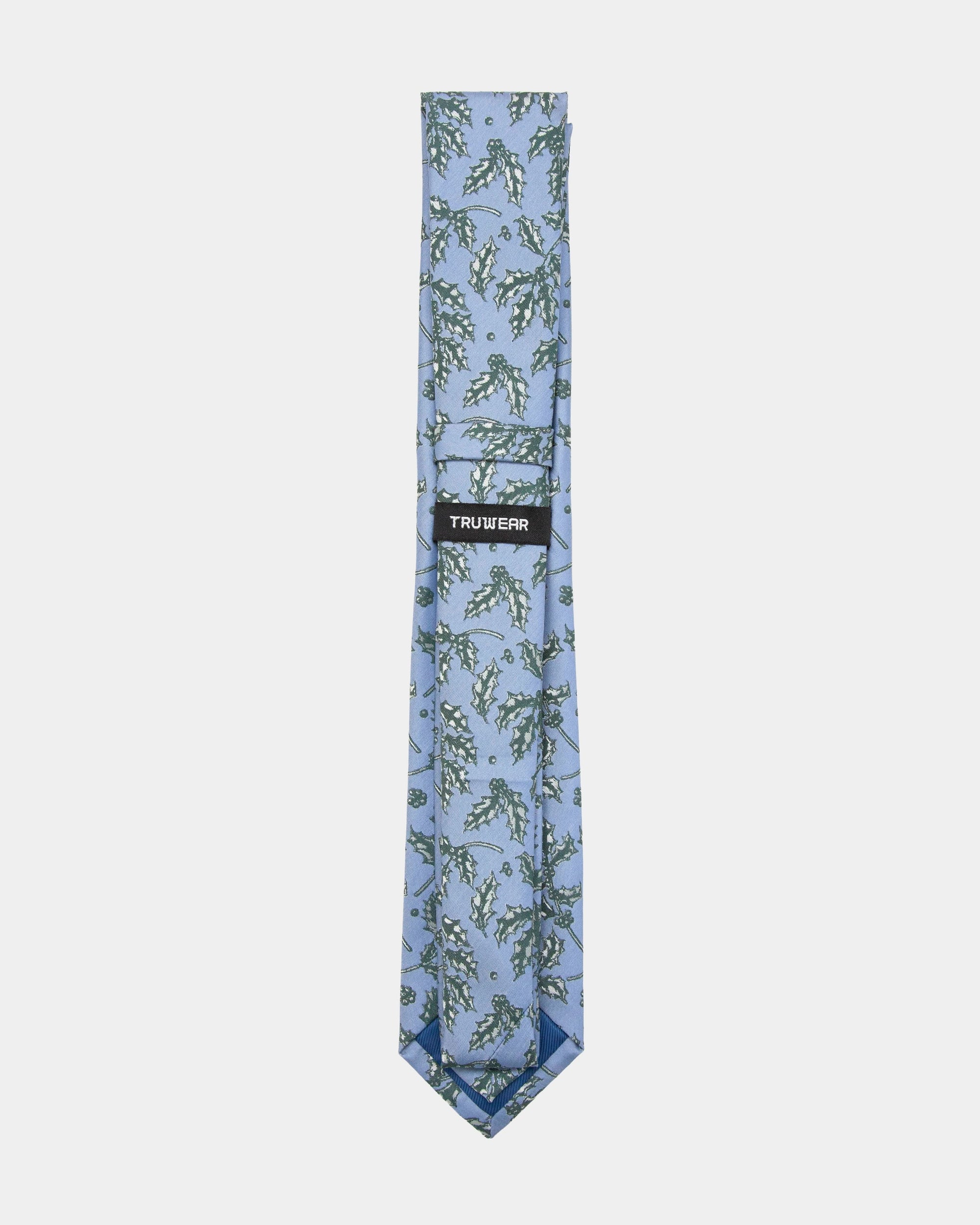 Immortal Blue Holly Tie - Blue