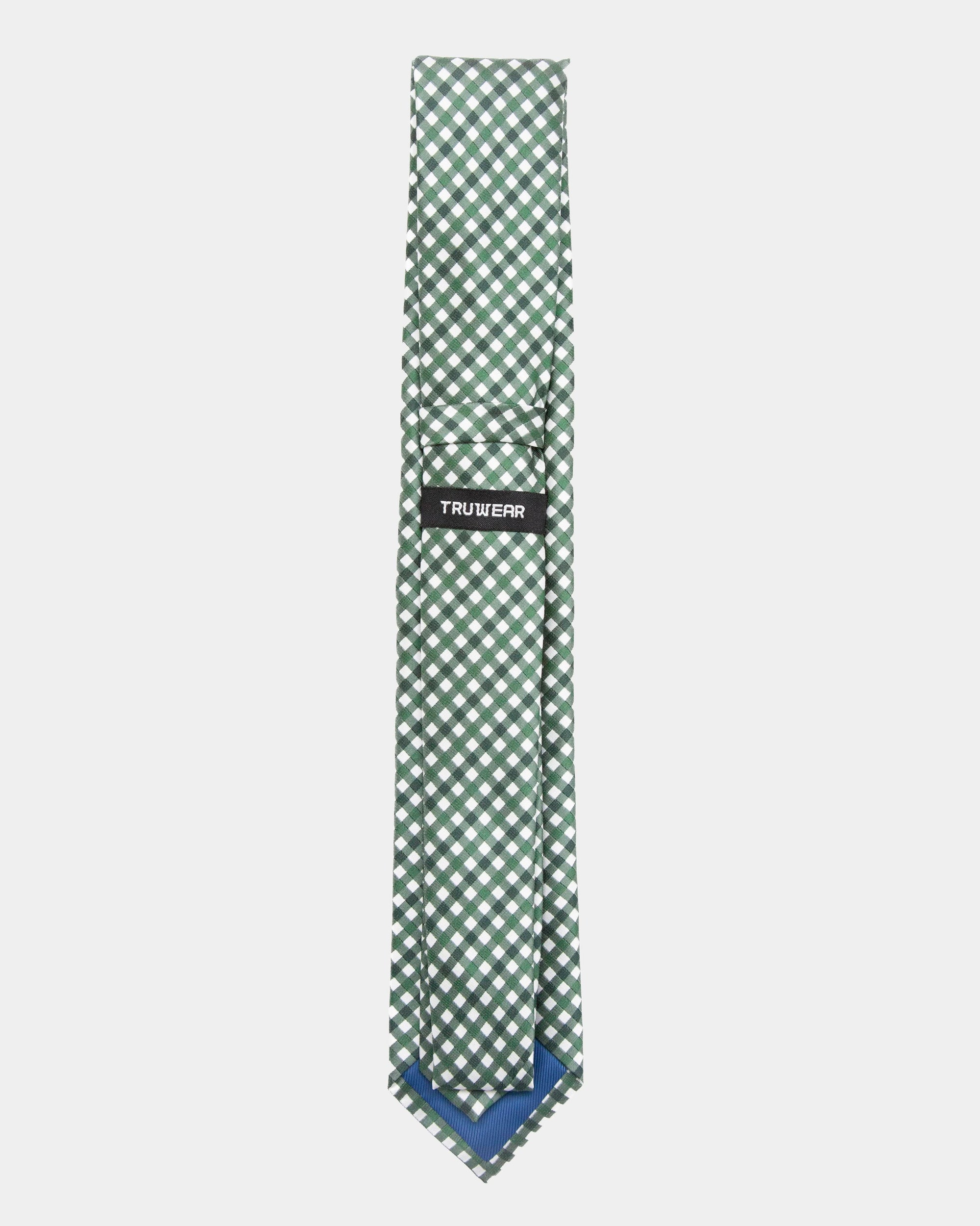 Immortal Green Gingham Tie