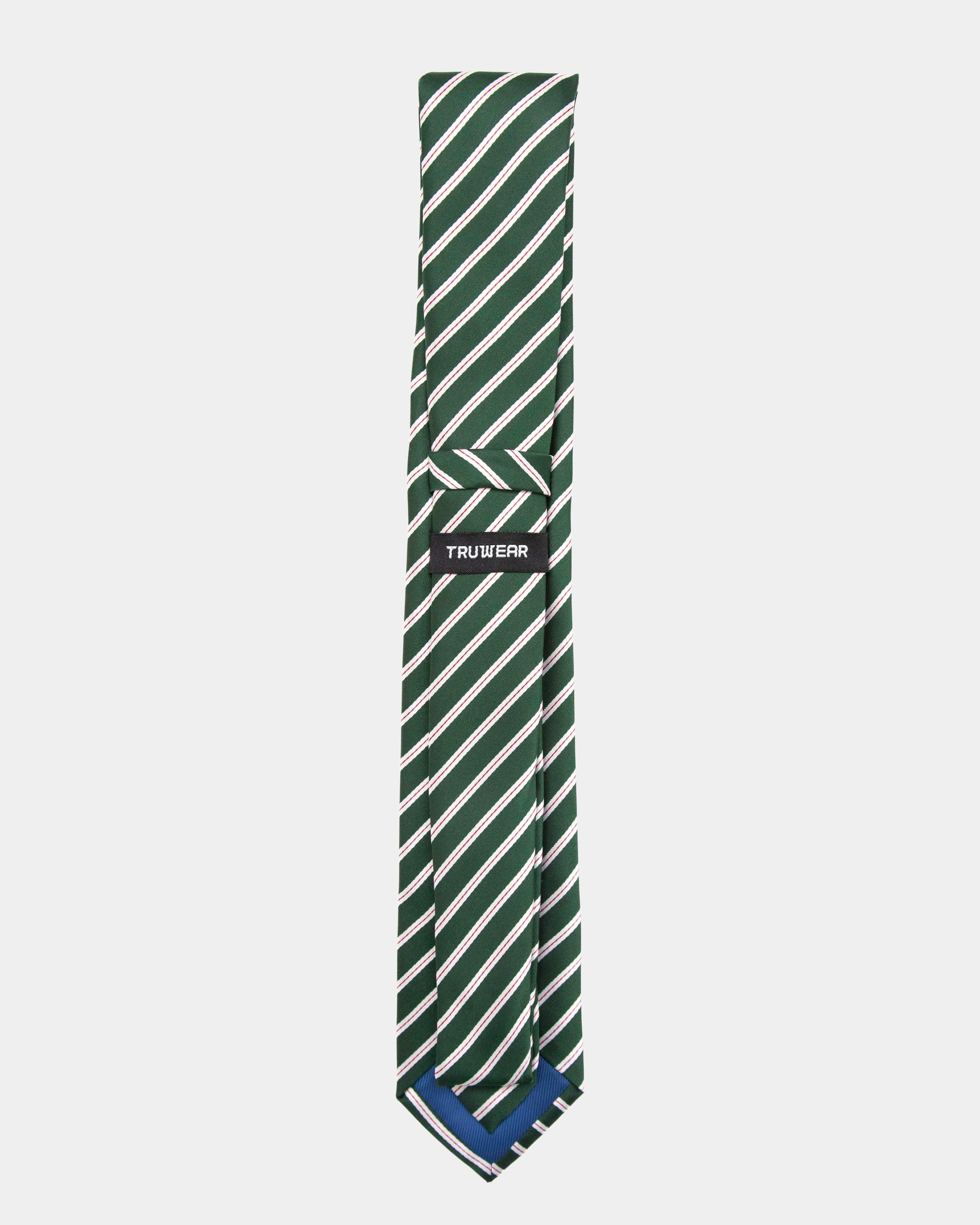 Immortal Green Christmas Stripe Tie
