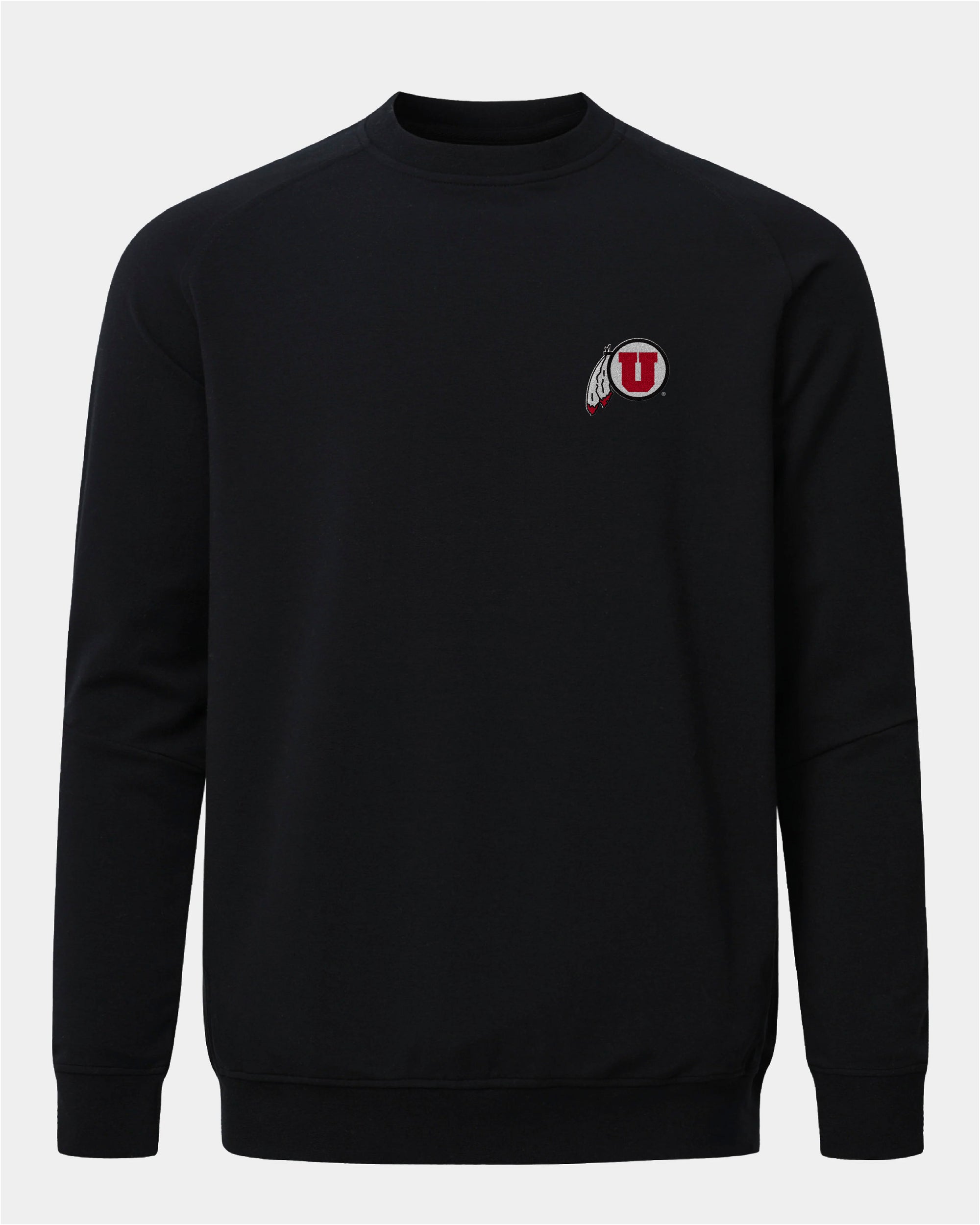 UofU Meridian Black Crewneck