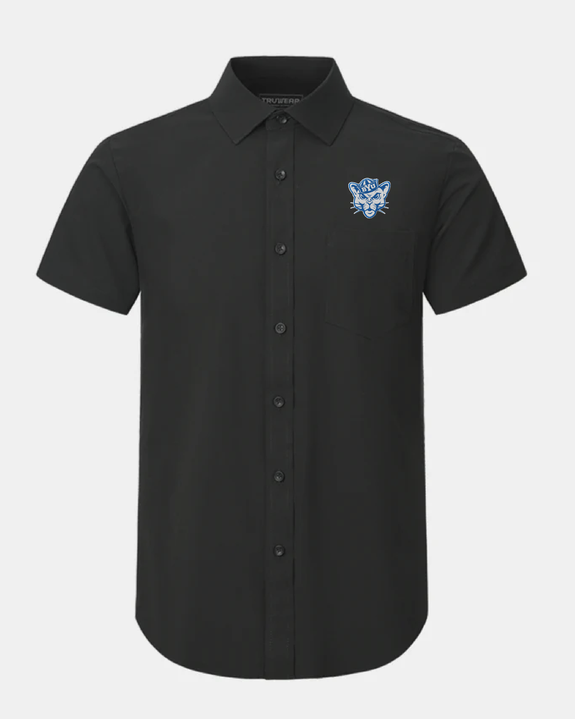 BYU Phenom Classic Black Short Sleeve Dress Shirt